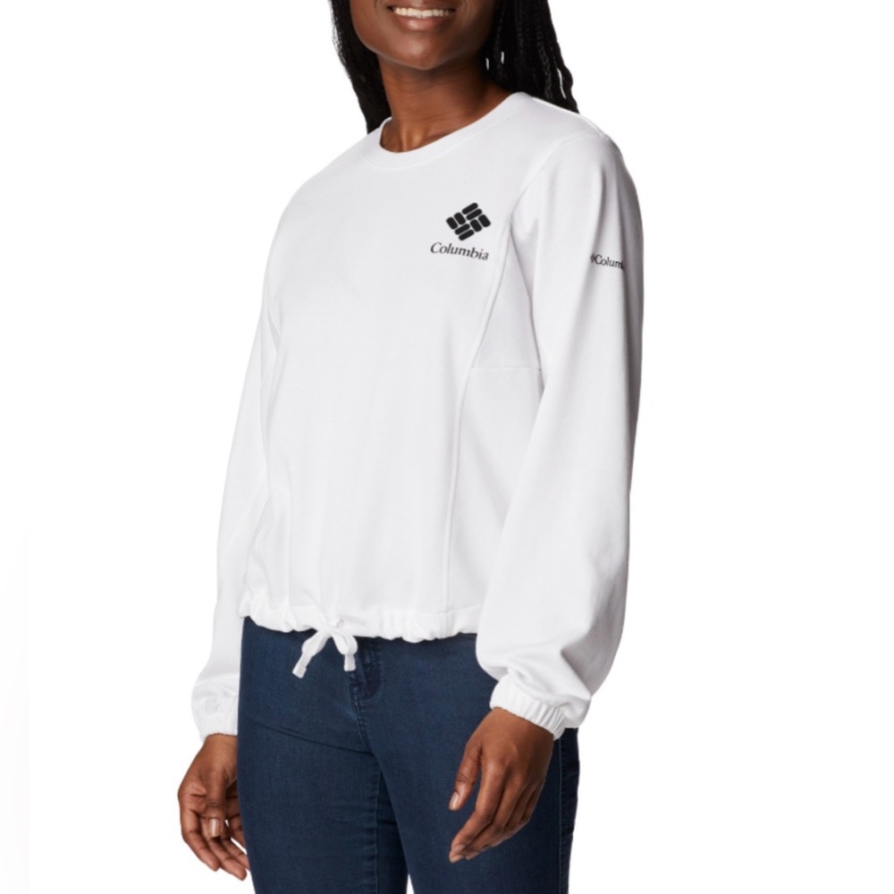 Columbia Women's Trek White Crewneck Pullover Size Medium